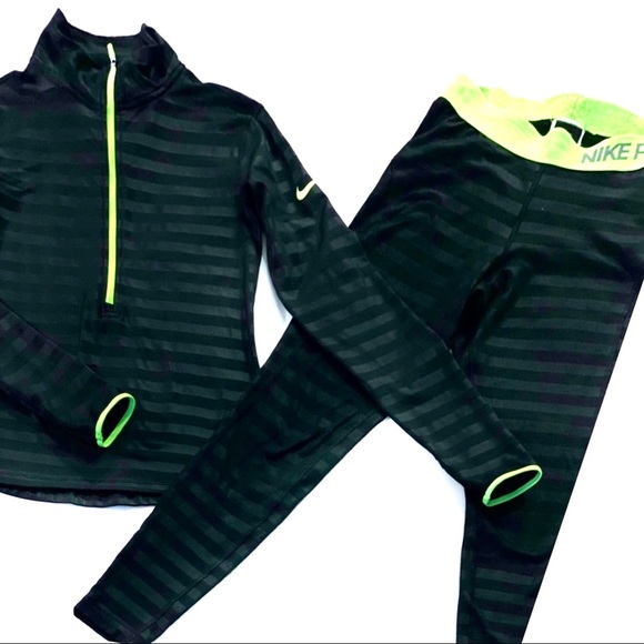 NIKE PRO EMBOSSED HYPERWARM SET - Picture 4 of 7